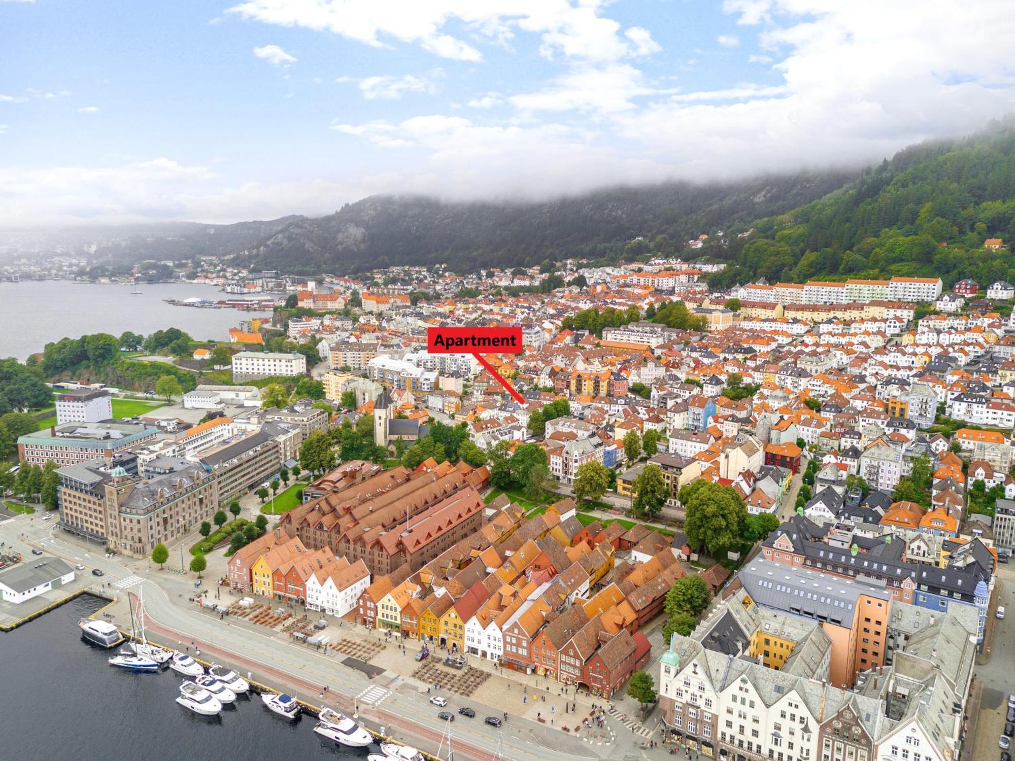 베르겐 View To Bryggen - Renovated Dec 24 - Historic Cobblestone Street 아파트 외부 사진